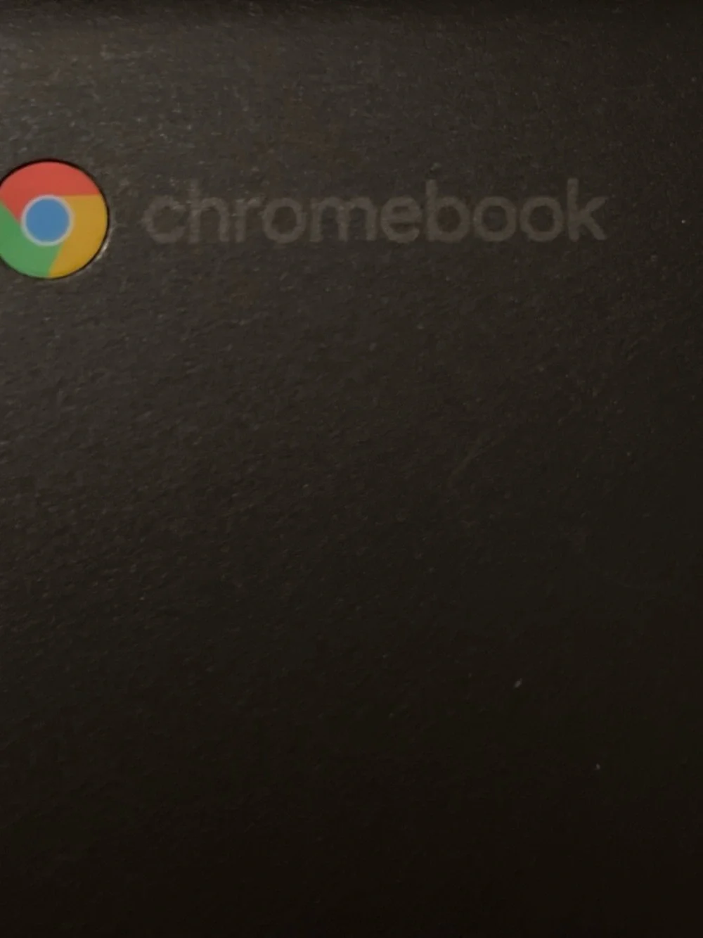 HP Chromebook Black with Chrome OS Logo